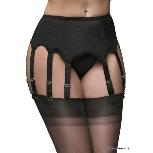 Nylon Dreams NDL11 Suspender belt 10 - color Black Stockings To Go Nylon Dreams NDL11 Suspender belt 10 - color Black Stockings To Go