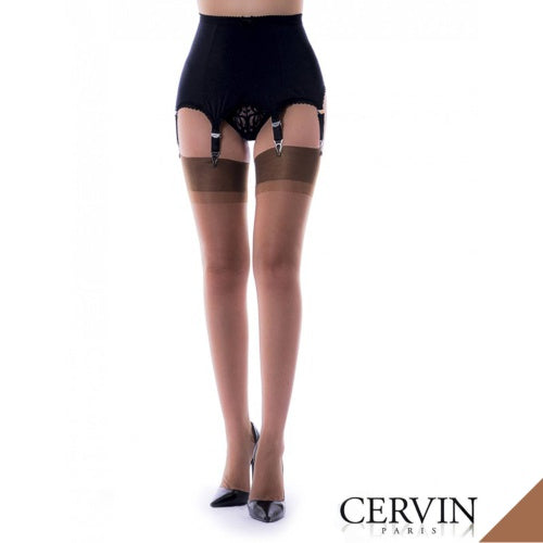 CERVIN Capri 15 RHT nylonkousen - kleur Lyon (Cappuccino)