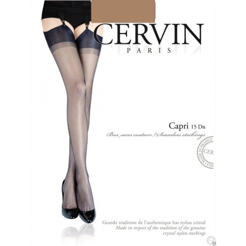 CERVIN Capri 15 RHT nylonkousen - kleur Lyon (Cappuccino)